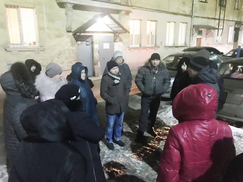  г.Тула, ул .Штыковая,д.  41 и 45- встреча с жителями МКД по открытию объекта.