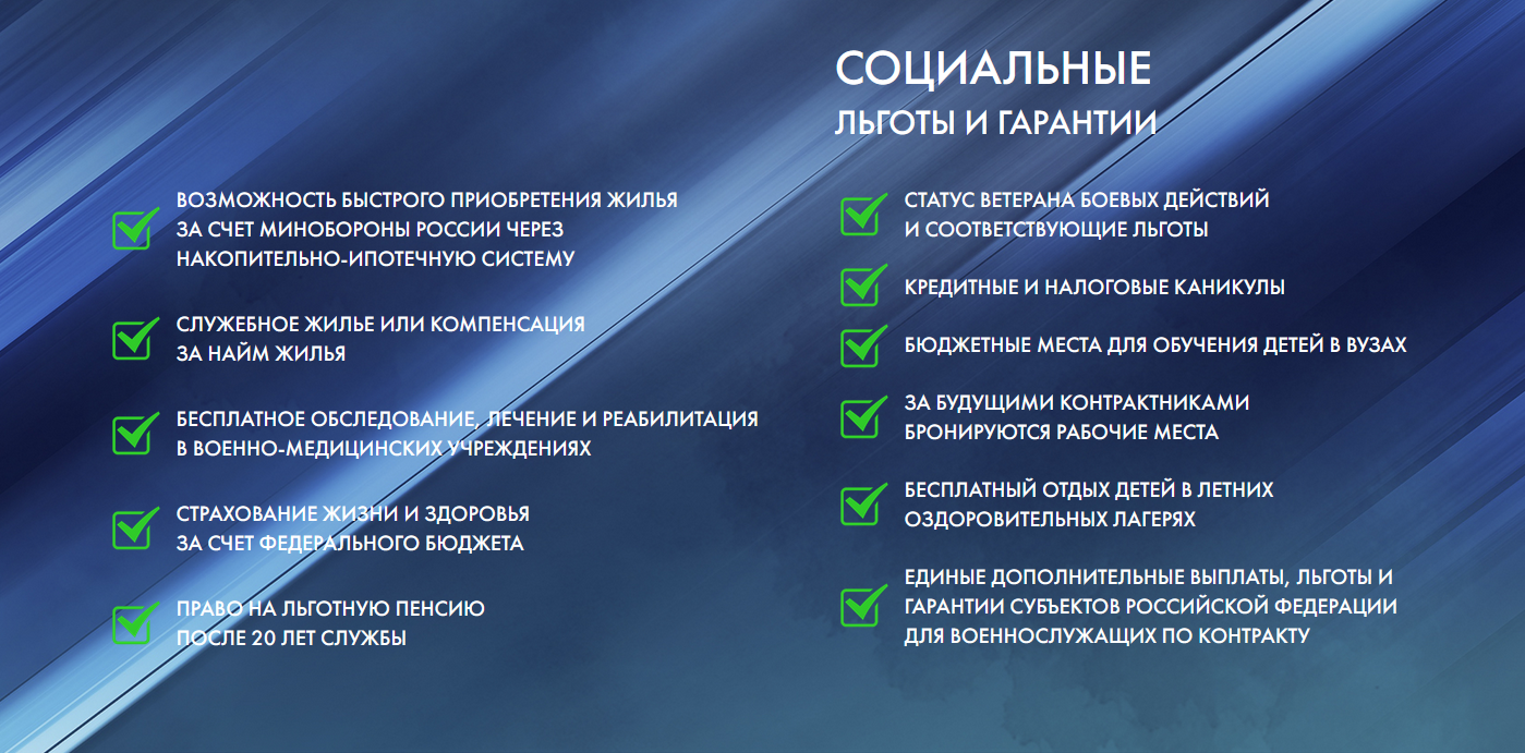 Служба по контракту. 